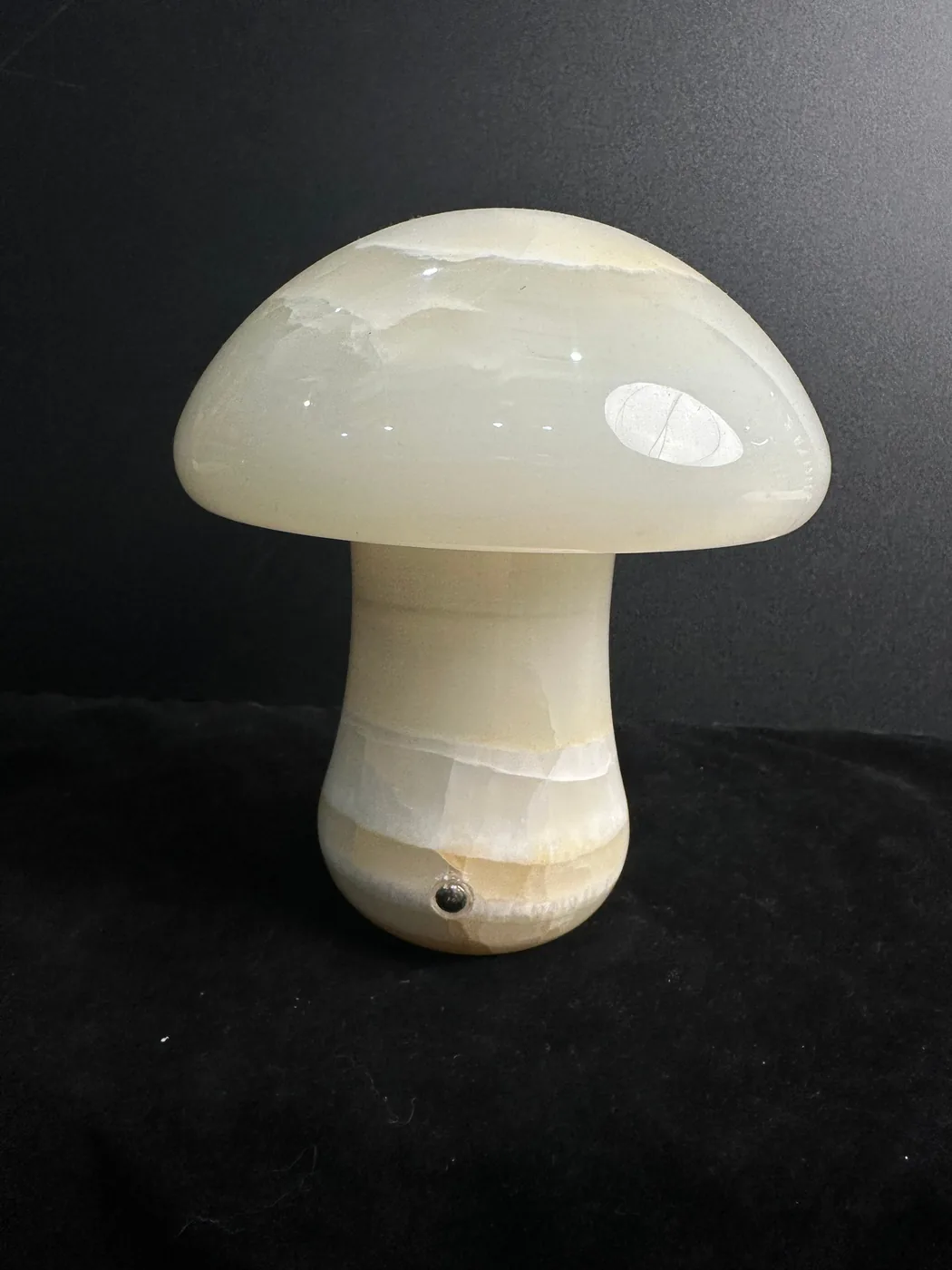 Natural stone-based decorative touch lamp